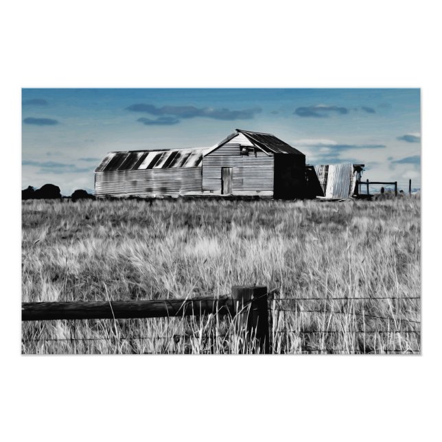 Australian Rural Relic Photo Enlargement Print (Front)