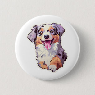 Australian Shepherd 6 Cm Round Badge