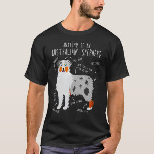 Australian Shepherd Anatomy Cute  Pet Aussie Dog M T-Shirt