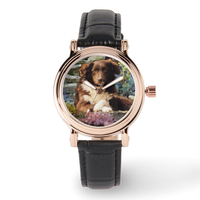 Australian Shepherd Art Watch (Front)