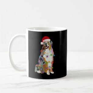 Australian Shepherd Aussi Christmas Lights Xmas Do Coffee Mug
