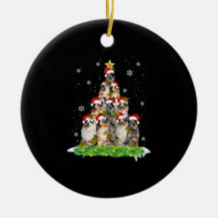 Australian Shepherd Aussie Christmas Ornament Tree