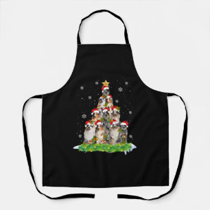 Australian Shepherd Aussie Christmas Ornament Tree Apron