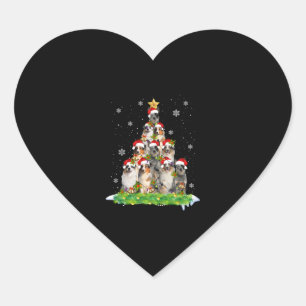 Australian Shepherd Aussie Christmas Ornament Tree Heart Sticker