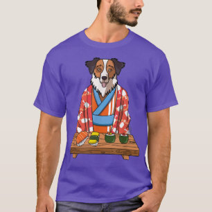 Australian Shepherd Aussie Dog Kimono Japanese Foo T-Shirt