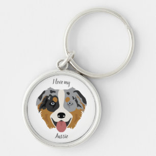 Australian Shepherd, Aussie Key Ring