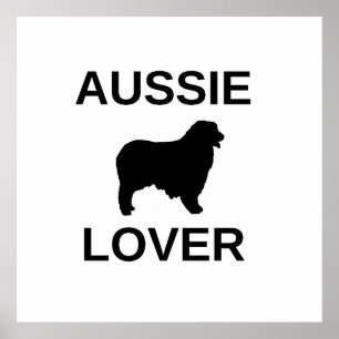 australian shepherd aussie lover poster