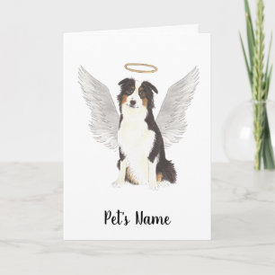 Australian Shepherd Aussie Sympathy Memorial Card