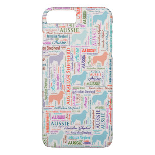 Australian Shepherd Aussie Word Art iPhone 8 Plus/7 Plus Case