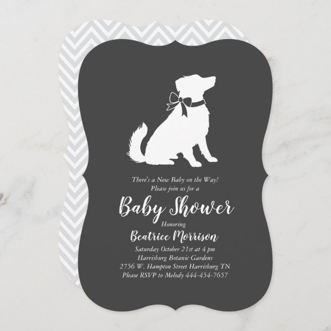 Australian Shepherd Baby Shower Gender Neutral Invitation (Front/Back)