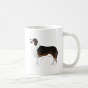 Australian Shepherd Basic Breed Silhouette Coffee Mug