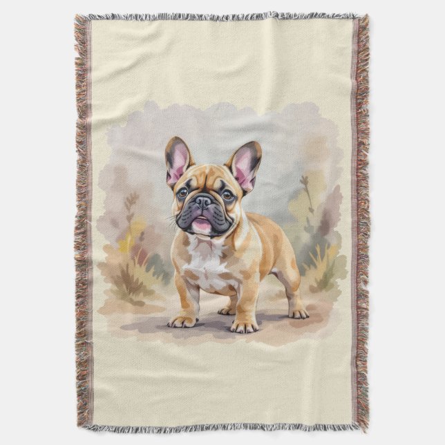 Australian Shepherd Black Tricolor Aussie Dog Throw Blanket (Front Vertical)