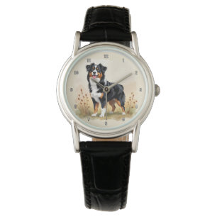 Australian Shepherd Black Tricolor Aussie Dog Watch
