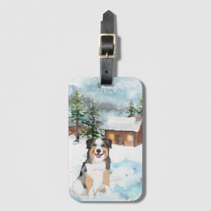 Australian Shepherd (Blue) Luggage Tag