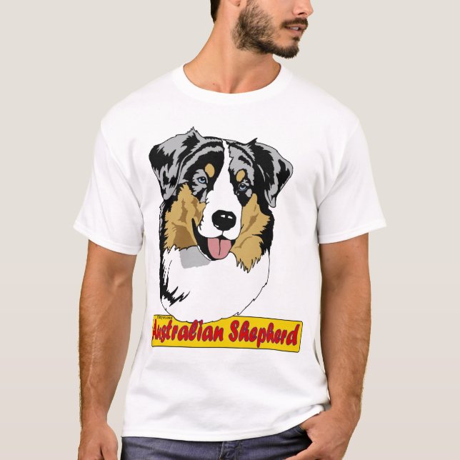 Australian Shepherd- blue merle T-Shirt (Front)