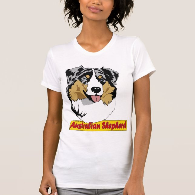 Australian Shepherd- blue merle T-Shirt (Front)