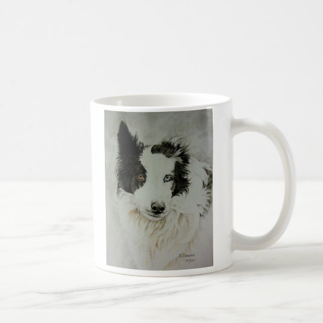 Australian Shepherd & Border Collie Mix Mug (Right)