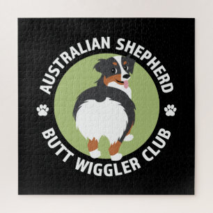 Australian Shepherd Butt Wiggler Club Jigsaw Puzzle