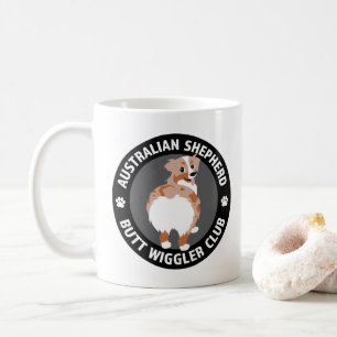 Australian Shepherd Butt Wigglers Club - Red Merle Coffee Mug