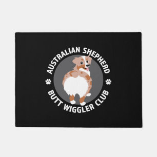 Australian Shepherd Butt Wigglers Club - Red Merle Doormat