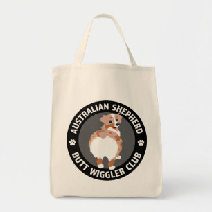 Australian Shepherd Butt Wigglers Club - Red Merle Tote Bag