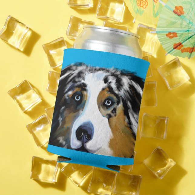 Australian Shepherd Can Cooler (In Situ Summer)