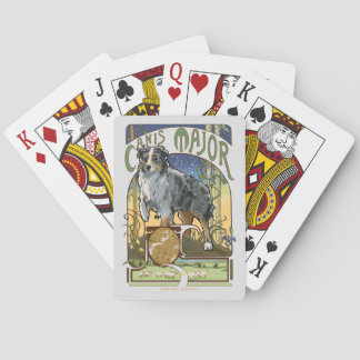 Australian Shepherd Canis Major Playing Cards