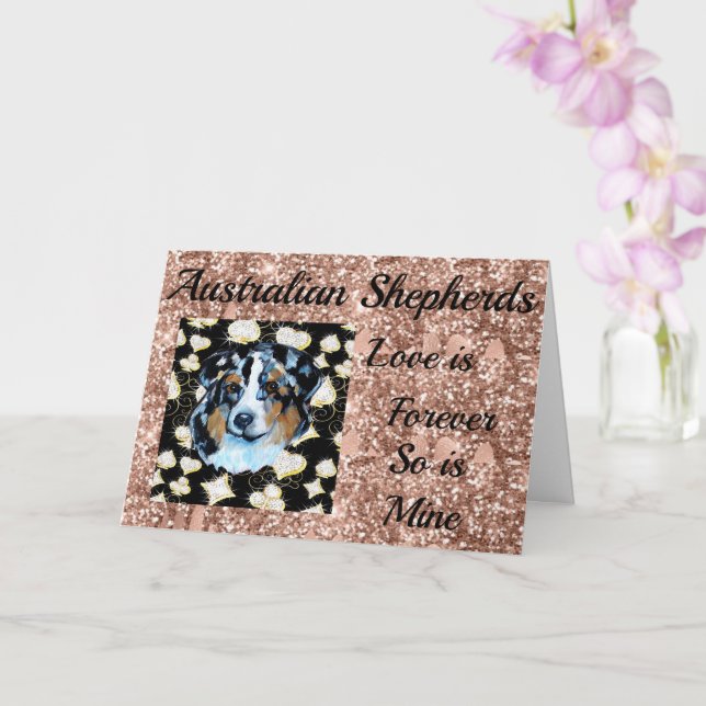 Australian Shepherd  Card (Orchid)