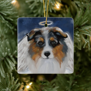 Australian Shepherd Ceramic Ornament