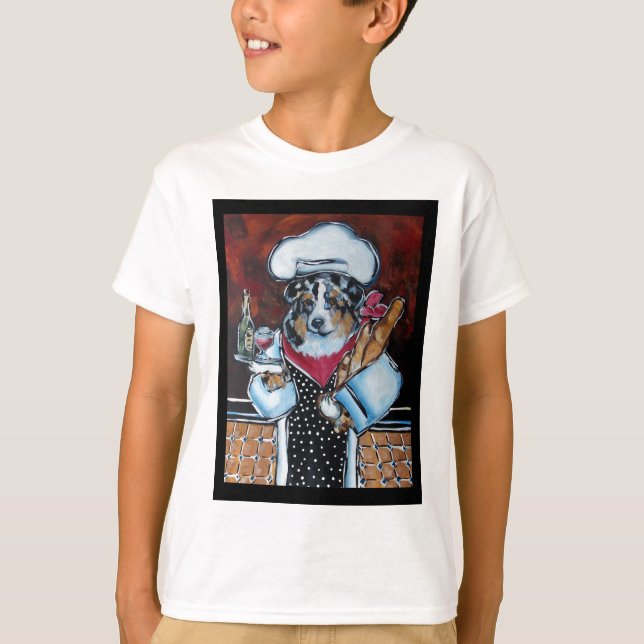 AUSTRALIAN SHEPHERD CHEF T-Shirt (Front)