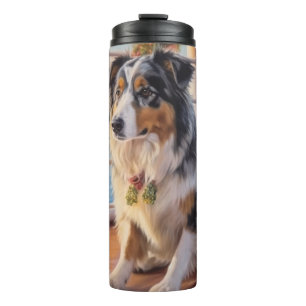 Australian Shepherd Christmas Cruise: Pawsome Thermal Tumbler