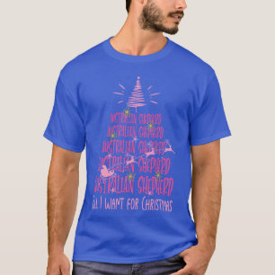 Australian Shepherd Christmas Dog breed Christmas T-Shirt
