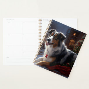 Australian Shepherd Christmas Festive Season  Planner