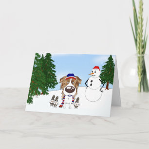 Australian Shepherd Christmas Holiday Card