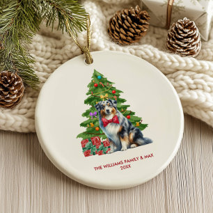 Australian Shepherd Christmas Ornament