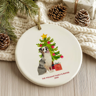 Australian Shepherd Christmas Ornament