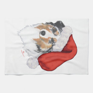 Australian Shepherd Christmas Tea Towel