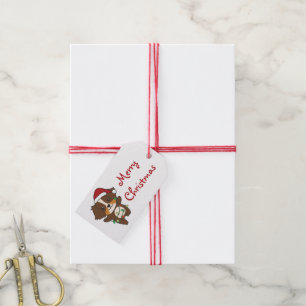 Australian Shepherd Christmas Winter Animals Gift Tags
