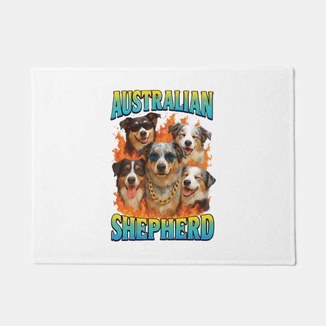 Australian Shepherd Copy Doormat (Front)