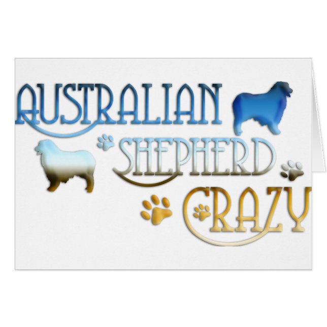 AUSTRALIAN SHEPHERD CRAZY (Front Horizontal)