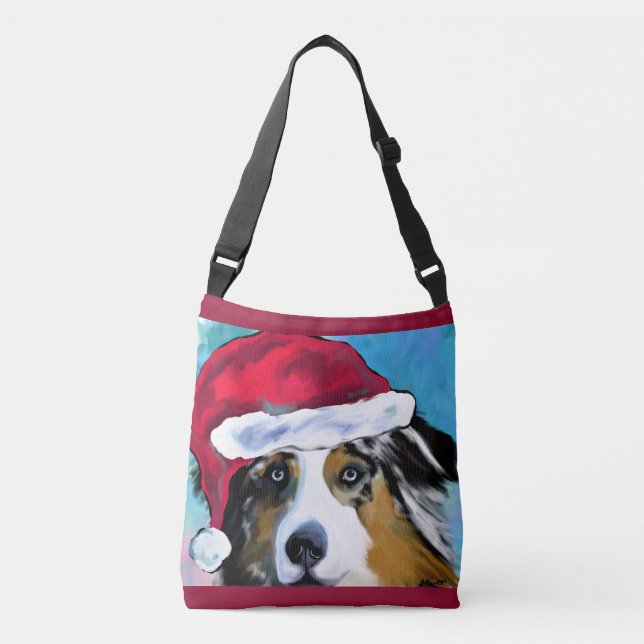 Australian Shepherd Crossbody Bag (Front)