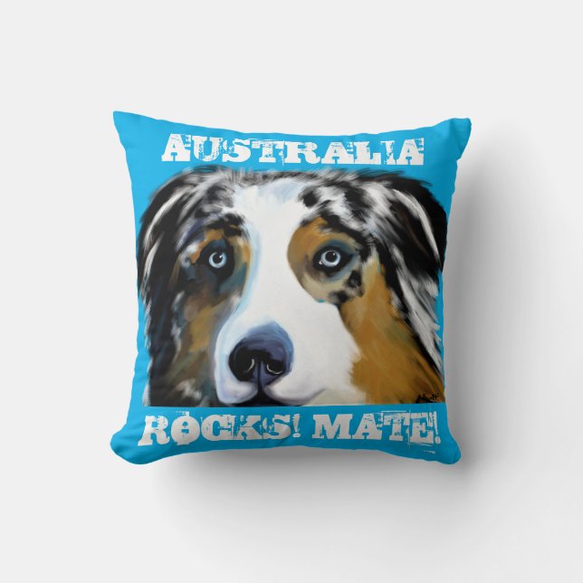AUSTRALIAN SHEPHERD   CUSHION (Front)