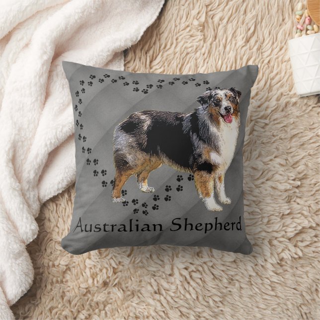 Australian Shepherd Customisable Cushion (Blanket)