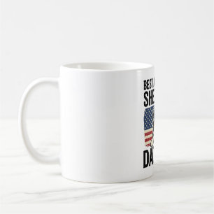 Australian Shepherd Dad Patriotic Vintage Coffee Mug