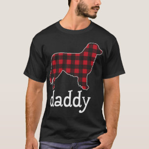 Australian Shepherd Daddy Christmas Red Plaid Auss T-Shirt