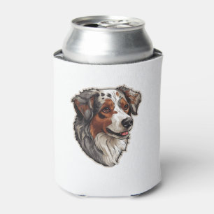 Australian shepherd Dog  1 Can Cooler