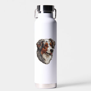 Australian shepherd Dog  1 Water Bottle