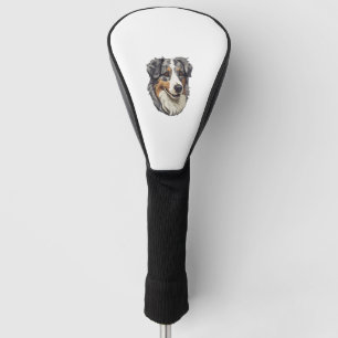 Australian shepherd Dog  3 Golf Head Cover