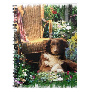 Australian Shepherd Dog Art Notebook