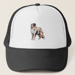 Australian Shepherd Dog Aussie Farm Dog Trucker Hat